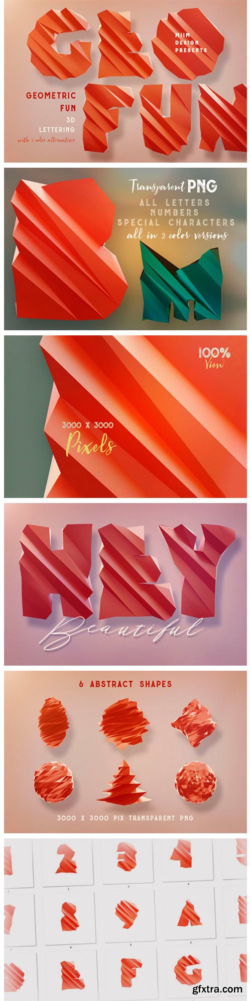 Geometric Fun – 3D Lettering 4266470