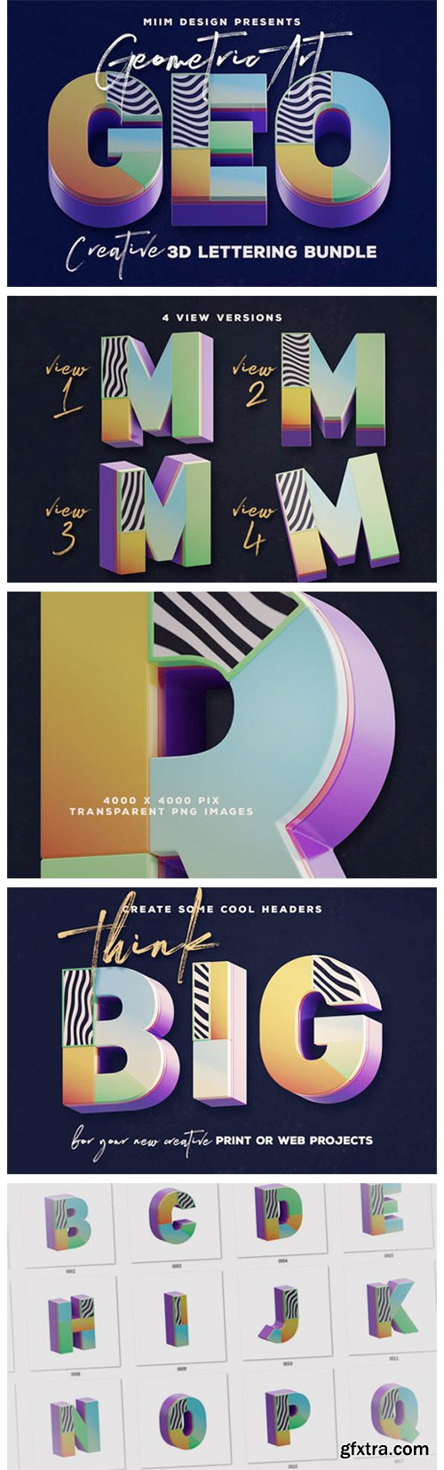 Geometric Art – 3D Lettering 4266920