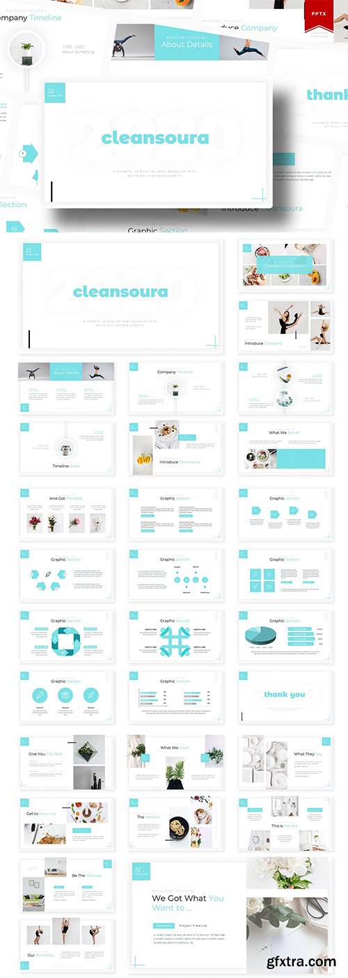 Cleansoura | PowerPoint, Keynote, Google Slides Templates