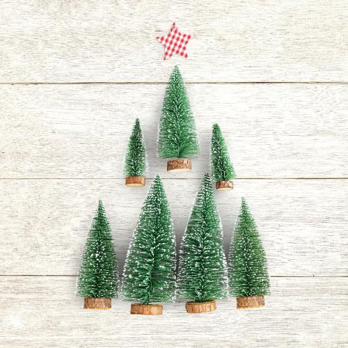 Cute Christmas tree flatlay design - 520231