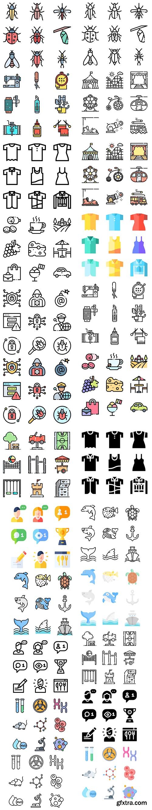 Vector Icons - More 1000+ Icons in 1 Pack!