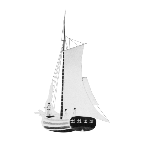 A sailboat vintage illustration transparent png - 2208689