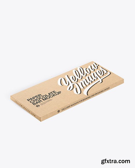 Kraft Paper Chocolate Bar Mockup 56606
