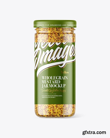 Clear Glass Jar with Wholegrain Mustard 56614