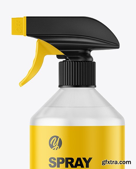 Frosted Spray Bottle Mockup 59223