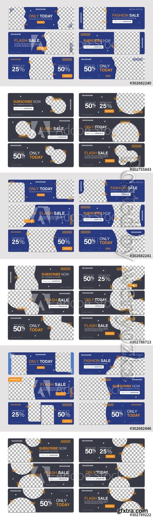 Sale banner template collection for promotion sale
