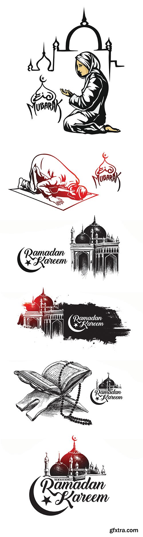 Ramadan Kareem calligraphy stylish lettering 