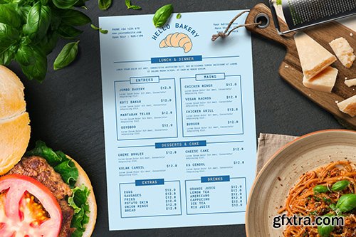 Simple Restaurant Menu