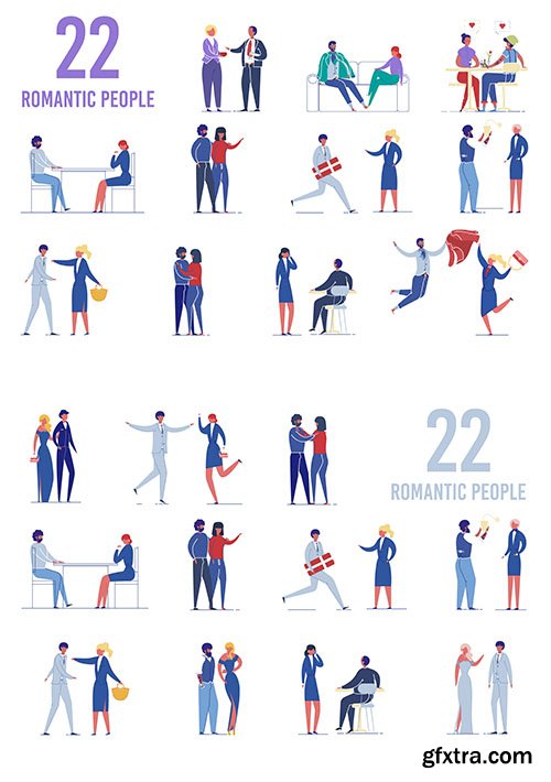 Romantic People Set