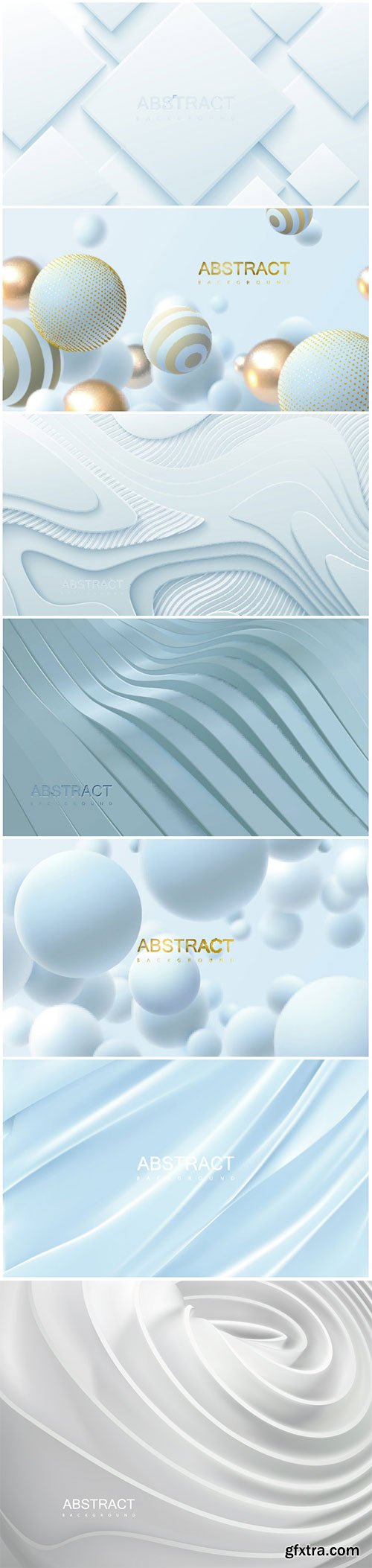 Realistic 3D Vector Background 7xEPS