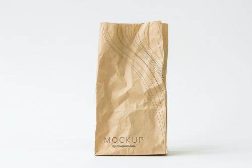 Recycle paper bag design mockup - 502929