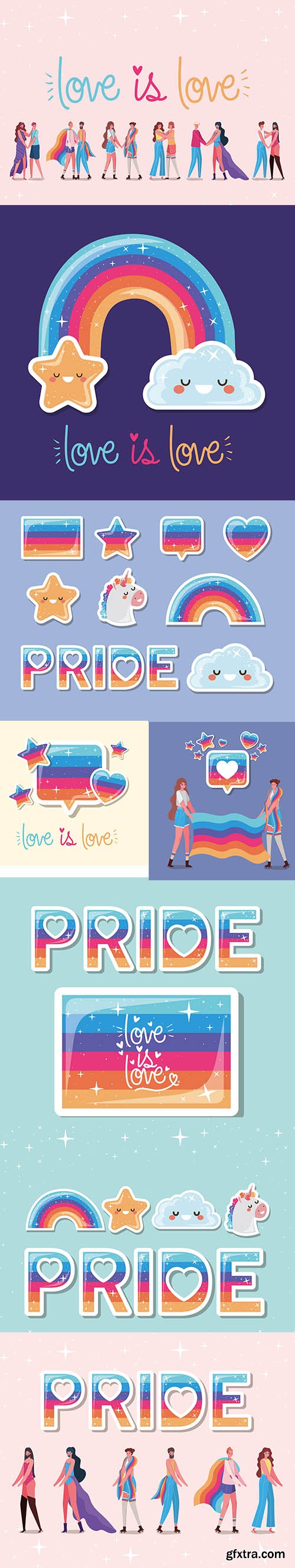 Colorful Images Love is Love