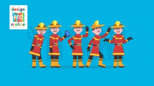 Videohive - D&M Character Kit: Fireman