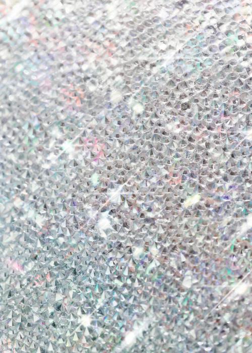 Silver crystals glitter background invitation card - 2280983