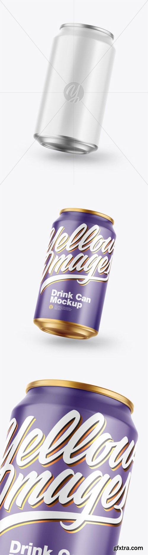 Metallic Can w/ Glossy Finish Mockup 61527