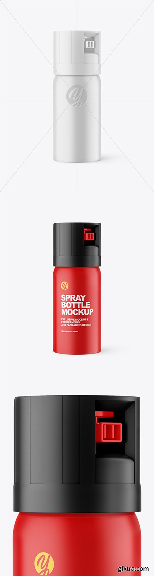Matte Pepper Spray Bottle Mockup 61495