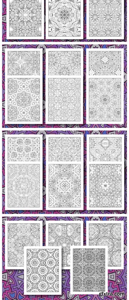 35 Geometric Pattern Coloring Set 2 4320989 35 Geometric Pattern Coloring Set 2 4320989