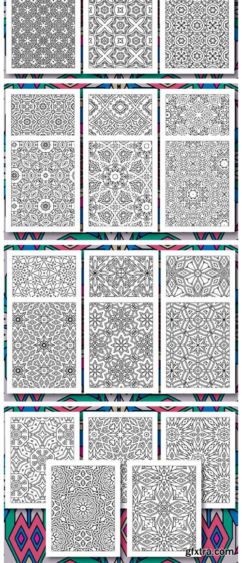 35 Geometric Pattern Coloring Set 3 4321171 35 Geometric Pattern Coloring Set 3 4321171