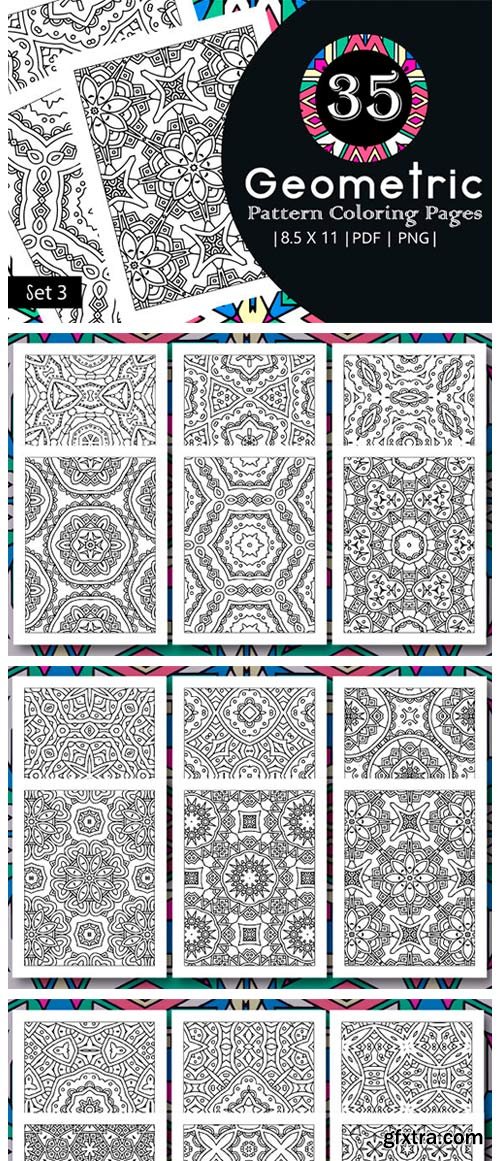35 Geometric Pattern Coloring Set 3 4321171 35 Geometric Pattern Coloring Set 3 4321171