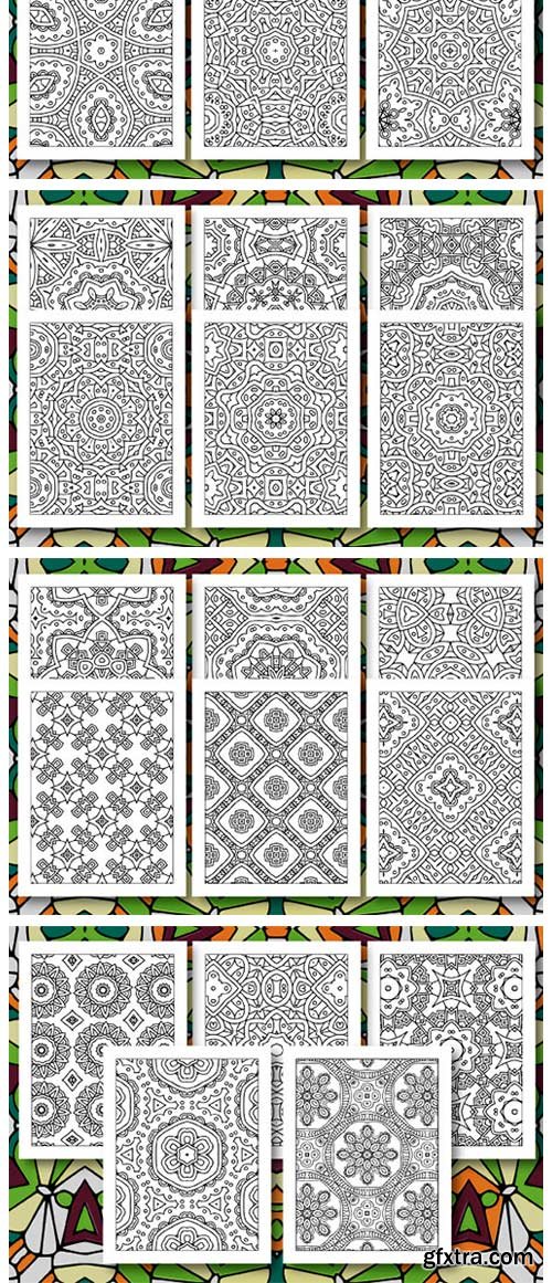 35 Geometric Pattern Coloring Set 4 4321298 35 Geometric Pattern Coloring Set 4 4321298
