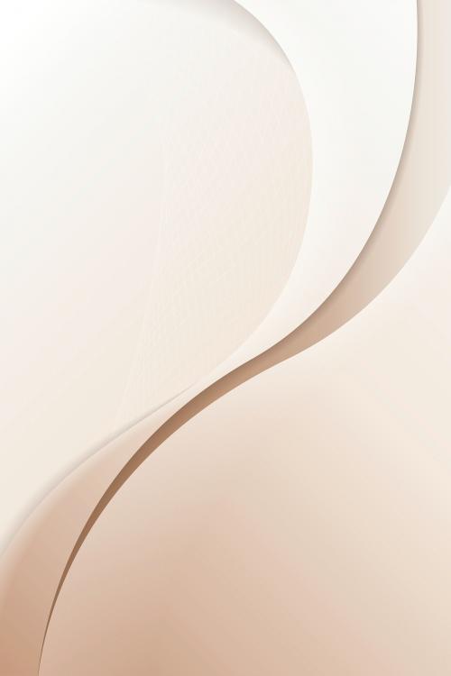 Beige abstract curved background vector - 2046569