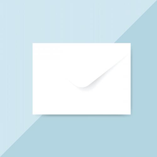 Plain paper envelope design mockup vector - 496620