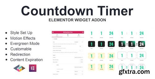 CodeCanyon - Countdown Timer v1.0.0 - Elementor Page Builder Addon - 27121609