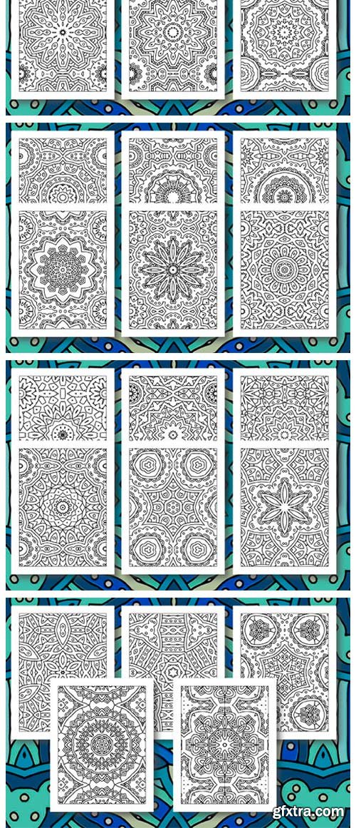 35 Geometric Pattern Coloring Set 5 4329811 35 Geometric Pattern Coloring Set 5 4329811
