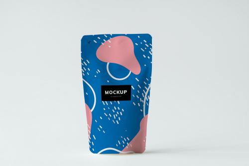 Colorful product packaging sachet mockup - 502742