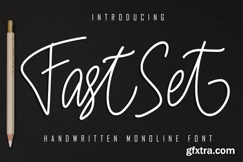FastSet Handwritten Monoline Font