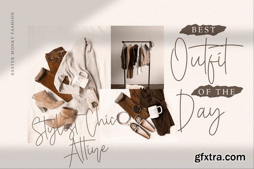 Baster Monky - Monoline Script Font