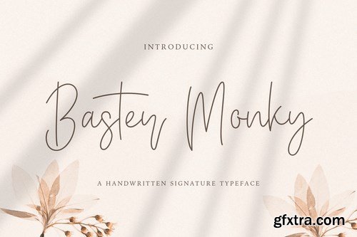 Baster Monky - Monoline Script Font