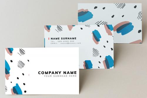 Colorful business card mockup design - 502747