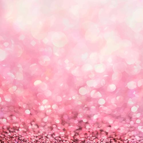 Pink glitter gradient bokeh social ads vector - 2280318