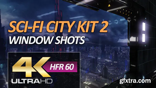 Videohive Sci-Fi City Pack 2 - Window Shots 16154780