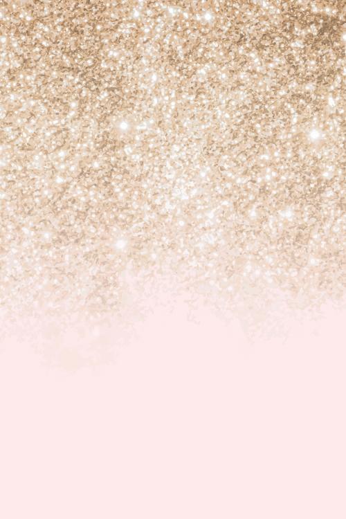 Pink and gold glittery pattern background vector - 938115