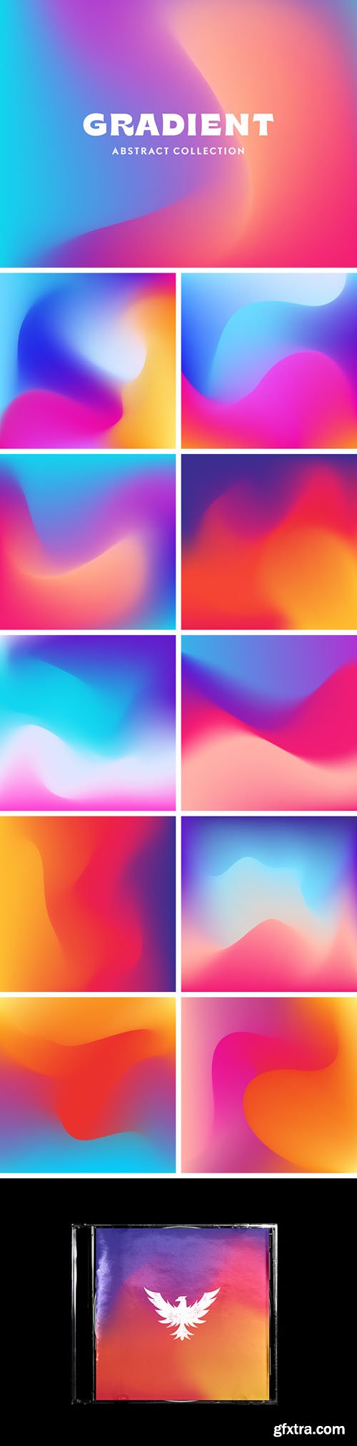 Gradient Abstract Textures Vector Collection Gradient Abstract Textures Vector Collection