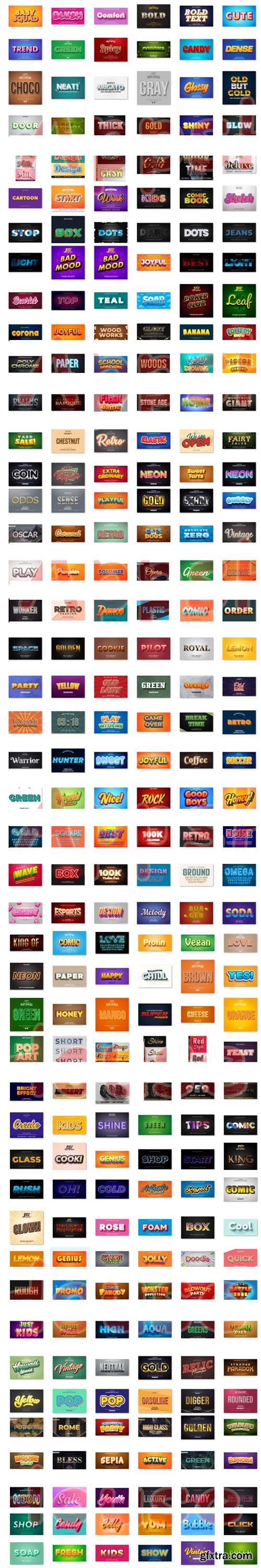 222 Editable Text Effects Illustration Design Collection 222 Editable Text Effects Illustration Design Collection