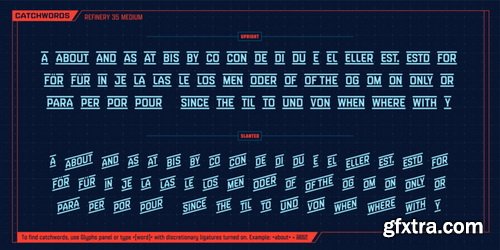 Refinery Font Family