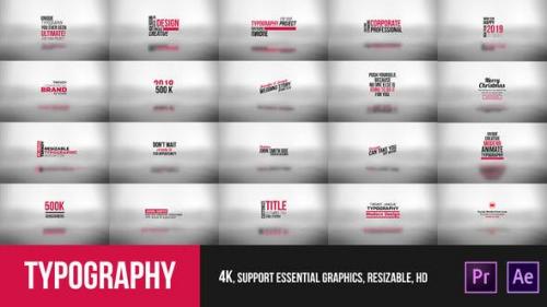 Videohive - Typography Essential – Mogrt