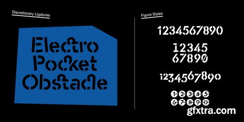 -OC Format Stencil Font Family