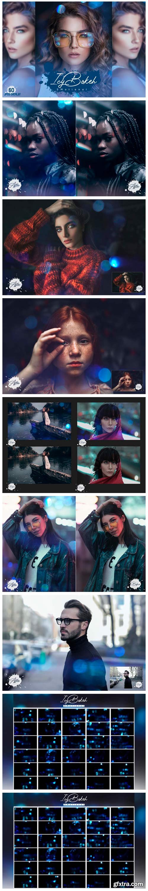 60 Icy Bokeh Overlays Natural Light Leak 4380870