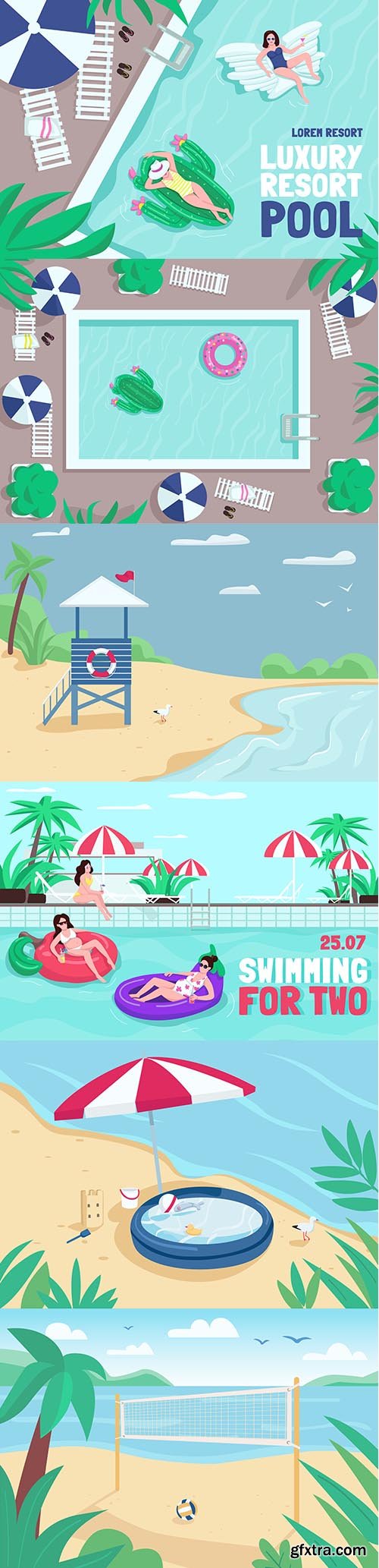 Summer Beach Illustration