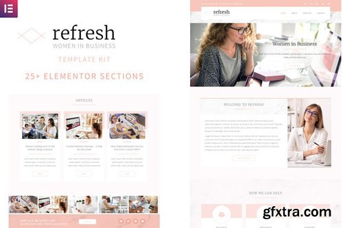 ThemeForest - Refresh v1.0 - Women in Business Elementor Template Kit - 26350988