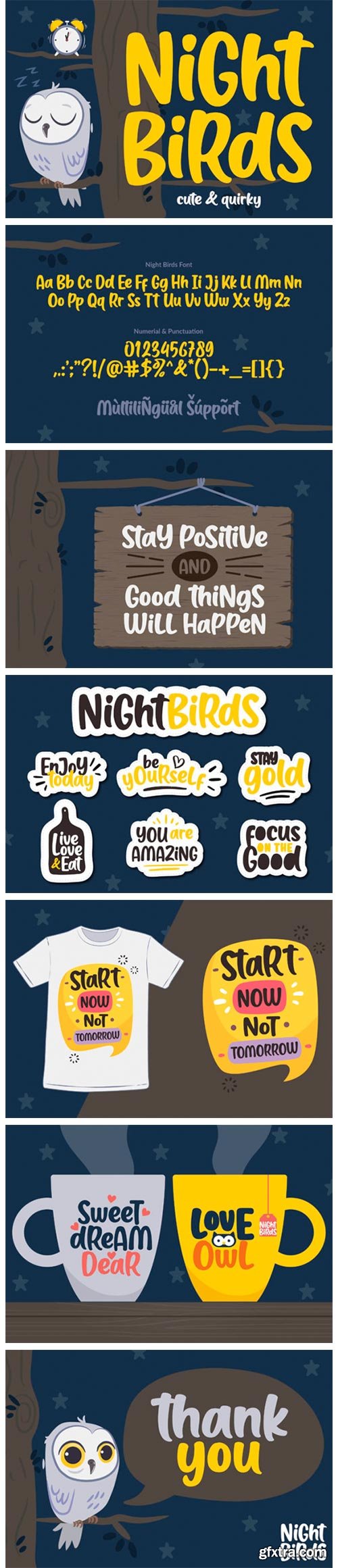Night Birds Font