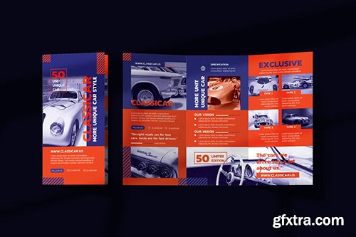 Automotive Show Trifold Brochure Automotive Show Trifold Brochure