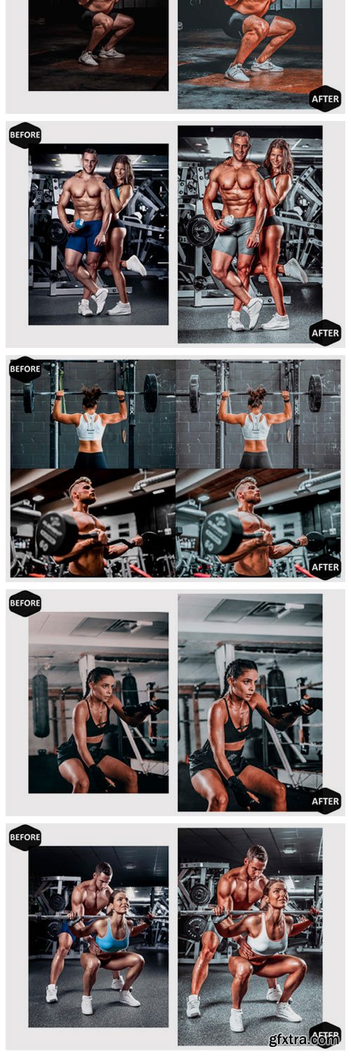 10 Fitness Photoshop Actions, ACR Preset 4444156
