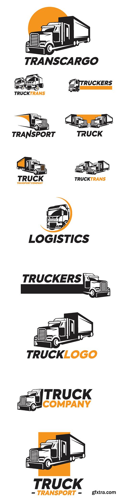Truck logo vector illustration