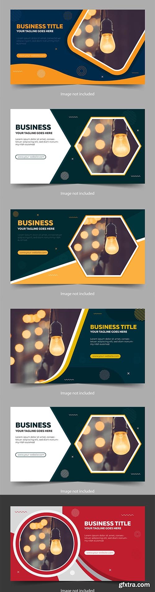 Abstract Banner with Abstract Elements