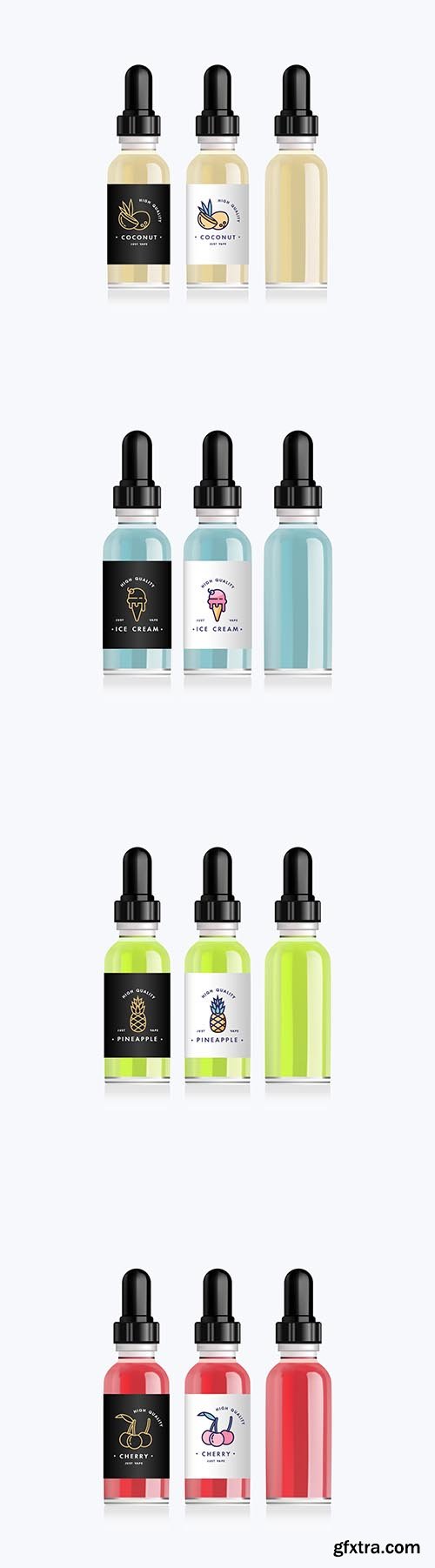 Realistic Bottle with Taste Sweet Fruit Electronic Cigarette Dropper Bottle